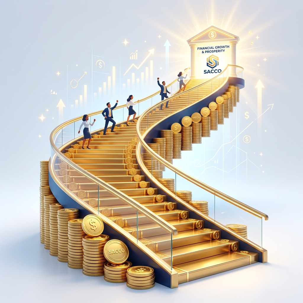 Staircase to Wealth Illustration